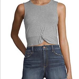 Flirtitude XL Light Gray Sleeveless Crop Top size XL